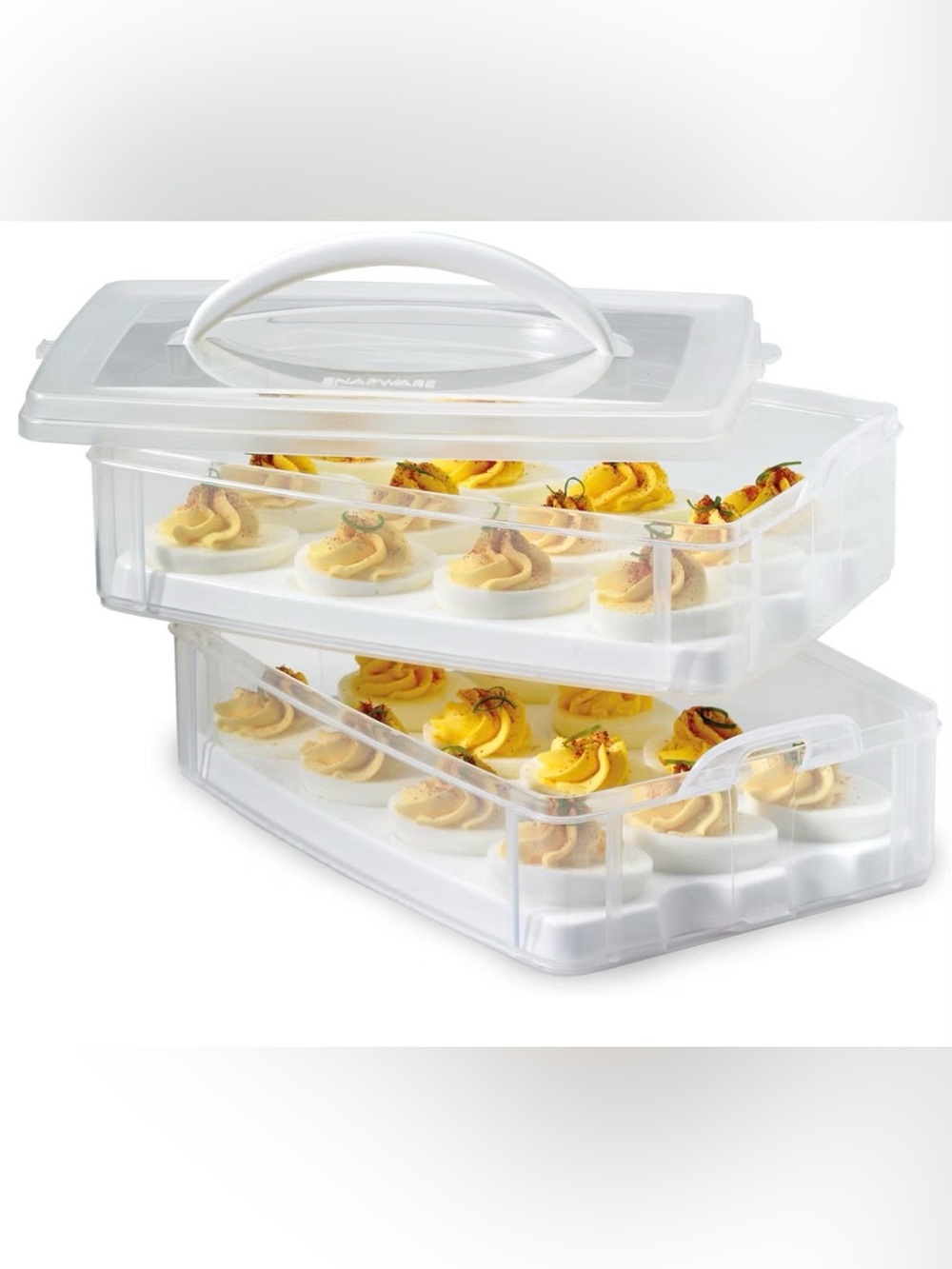 Snapware Snap 'N Stack 2-Layer Egg Carrier - Holds 24 Eggs